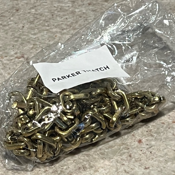 Parker Thatch Gold Link Crossbody Chain Bag Strap - OS - New in Org. Packaging - Picture 3 of 9